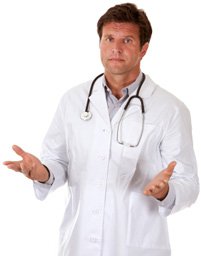 Male Doctor Looking Unhappy